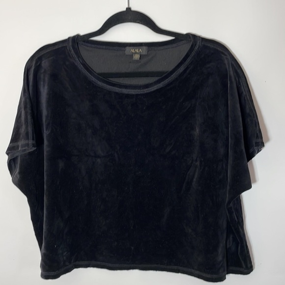 ALALA Champ Tee black velvet velour size L black - Picture 7 of 11